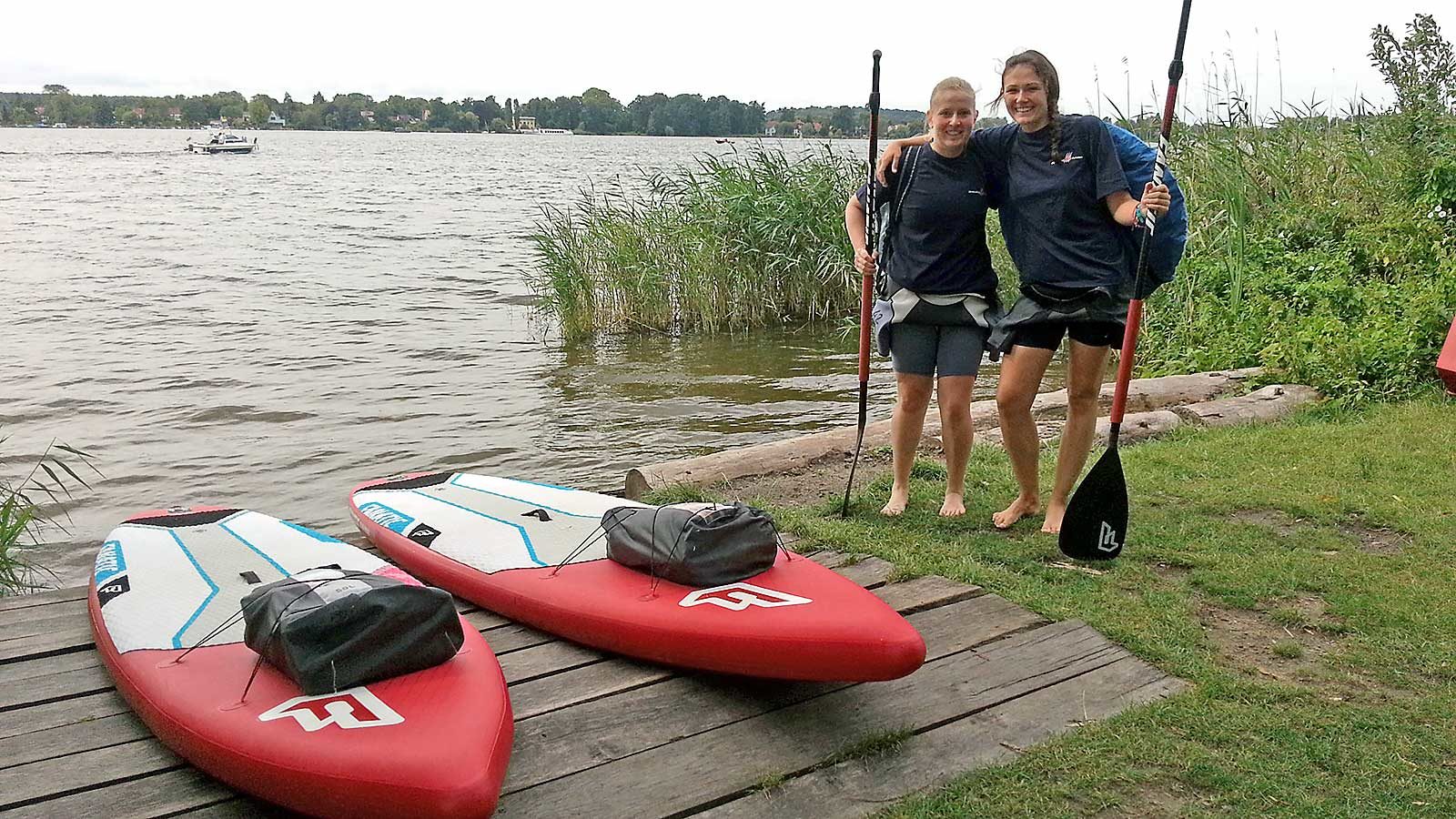 Stand-Up-Paddling am Templiner See